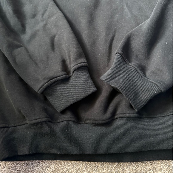 WHITE FOX Hoodie Shorts Set Two Piece Bundle Sweatshirt Shorts Boutique Black ML - Picture 4 of 5